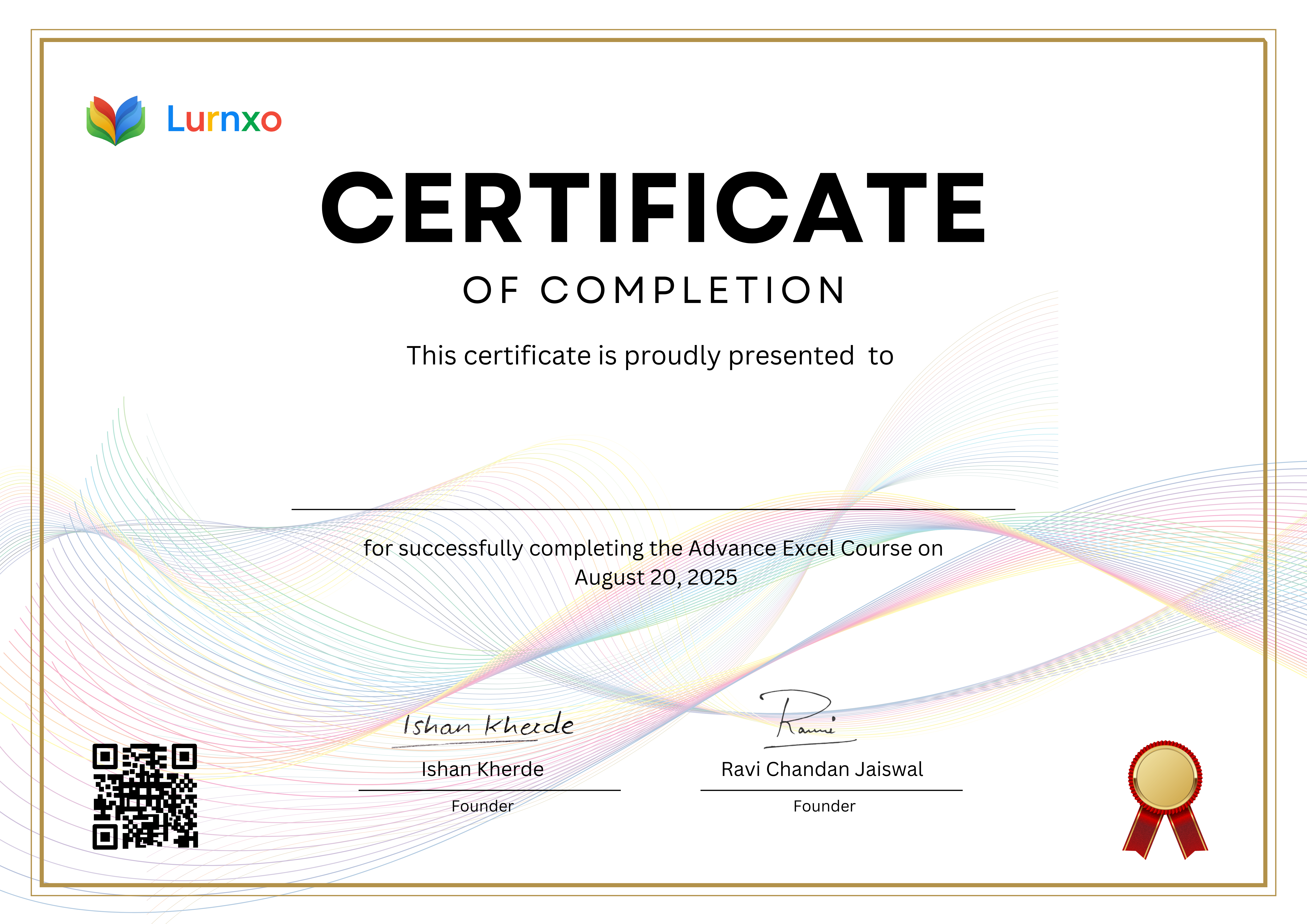 Lurnxo Certificate